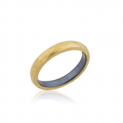 hammered yellow ring