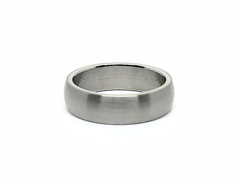 Steel 6mm Comfort Fit Ring