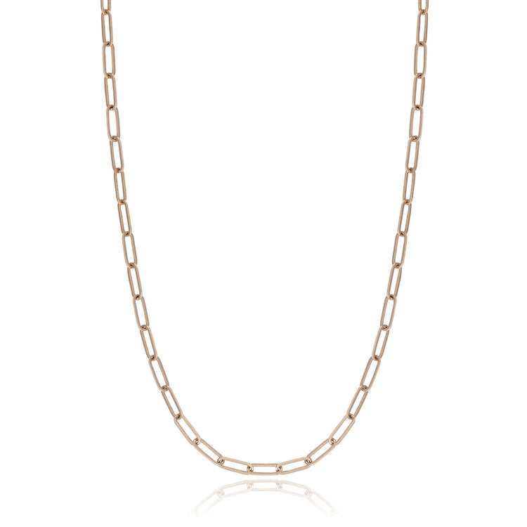 Gold paperclip chain