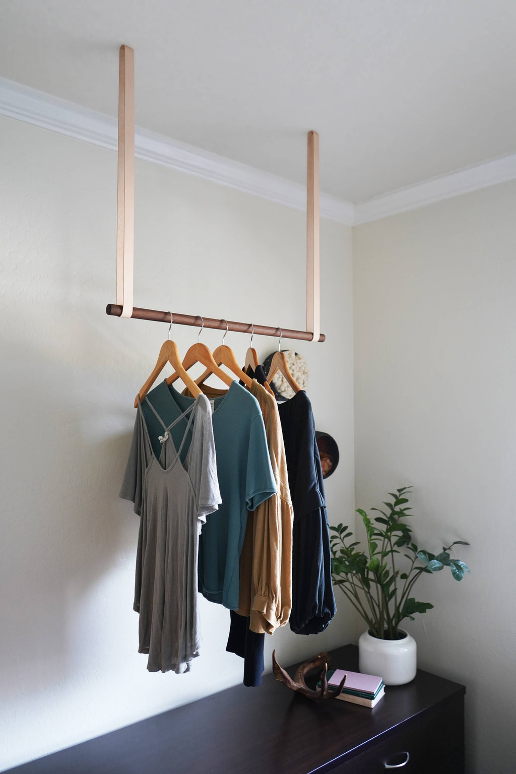 Keyaiira - Garment Rack: Veg Tan / 5" Long / Birch - 36"