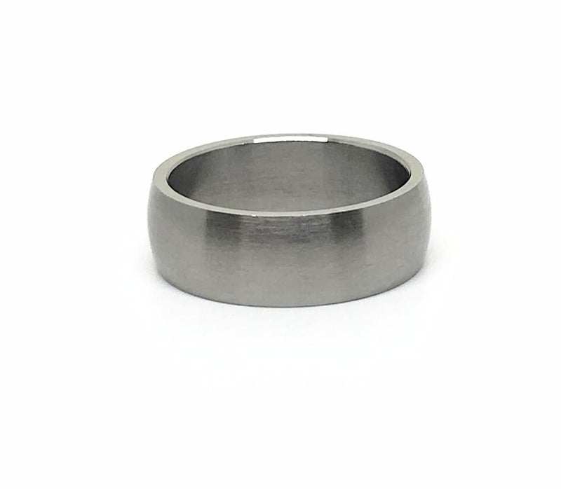 Steel 8mm Comfort Fit Ring