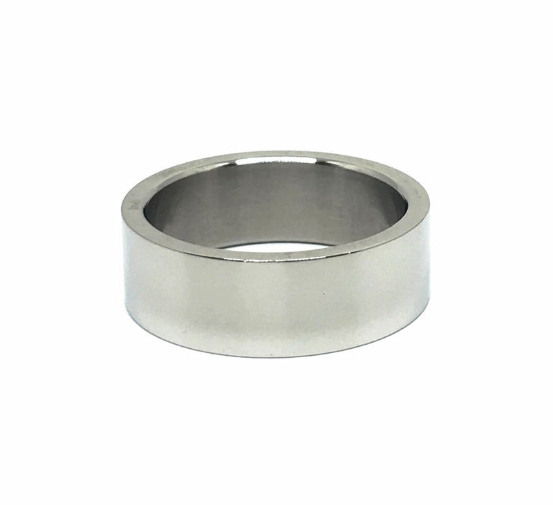 Steel 8mm Polished Band Ring