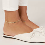 yellow gold anklet