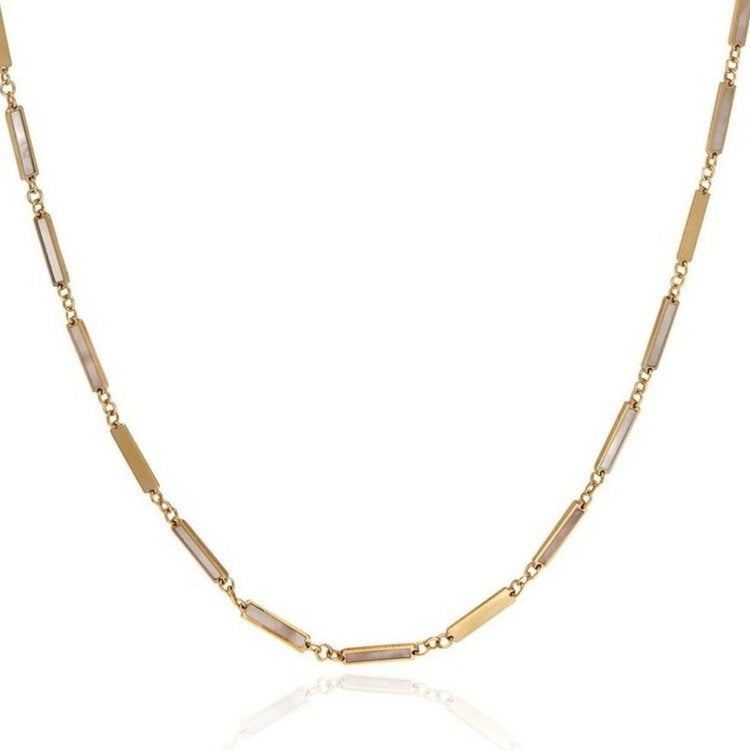 Inlay Chain Gold + Mother of Pearl