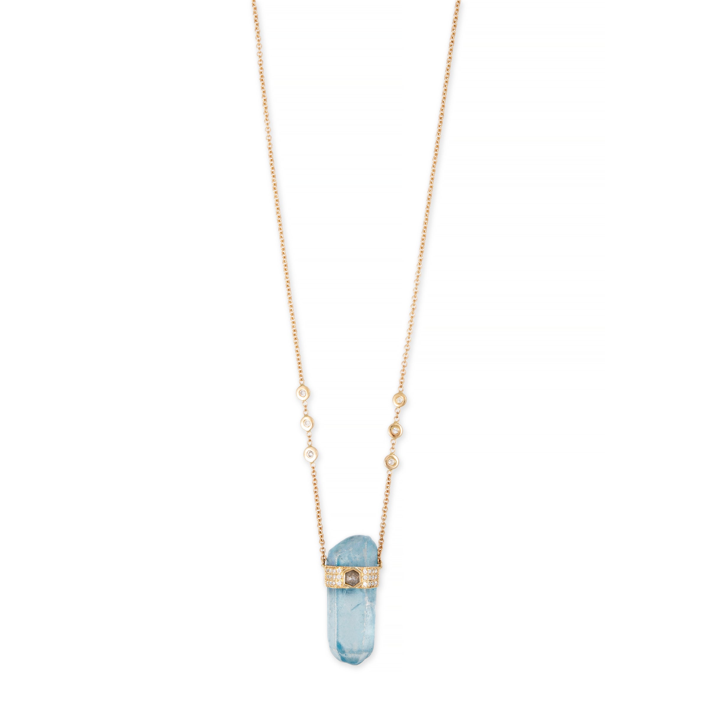 Dahlia Aquamarine Necklace – Robindira Unsworth